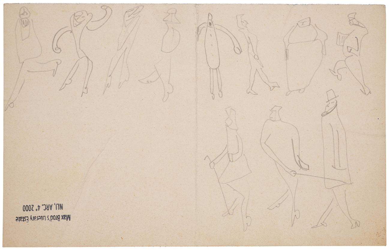 Figures in various poses by Franz Kafka